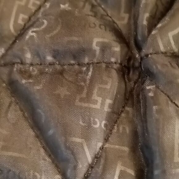 Urban Republic Black Soft Neoprene Shell Hooded Cargo Utility Jacket sz 16/18 - Picture 8 of 8